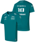 アストンマーチン アラムコ コグ二ザント F1 チーム ランス・ストロール ドライバー Tシャツ 2022