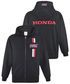 HRC Honda RACING オフィシャル フルジップ フーディー ブラック画像サブ