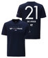 【50％オフセール】スクーデリア アルファタウリ チーム ニック・デ・フリース ドライバー Tシャツ 2023