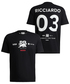 VISA CASH APP RB F1 チーム #03 ダニエル・リカルド Tシャツ 2024 ブラック画像サブ