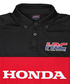 HRC Honda RACING ラグラン ポロシャツ Redline ブラック画像サブ