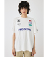 ホンダ MOUSSY HONDA RACING BIG Tシャツ ホワイト画像サブ
