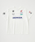 ホンダ MOUSSY HONDA RACING BIG Tシャツ ホワイト画像サブ