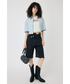 ホンダ MOUSSY HONDA RHINESTONE Tシャツ ホワイト画像サブ