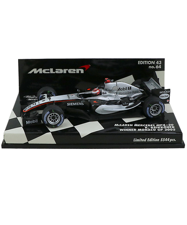 【海外並行品】ミニチャンプス 1/43スケール マクラーレン メルセデス MP4/20 キミ・ライコネン 2005年モナコGP優勝