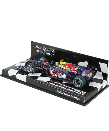 【海外並行品】ミニチャンプス 1/43スケール レッドブルレーシング ルノー RB6 セバスチャン・ベッテル アブダビGP ワールドチャンピオン 2010年/ARB