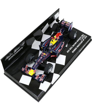 【海外並行品】ミニチャンプス 1/43スケール レッドブルレーシング ルノー RB6 セバスチャン・ベッテル 2010年ブラジルGP優勝/ARB