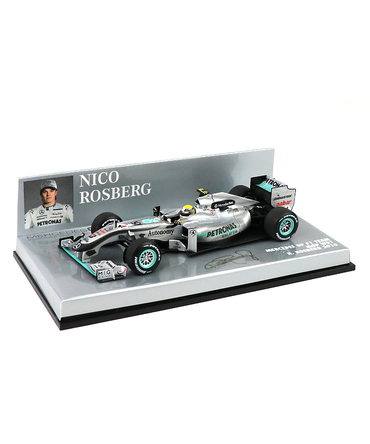 【海外並行品】ミニチャンプス 1/43スケール　メルセデス GP F１チーム W01　ニコ・ロズベルグ　2010年