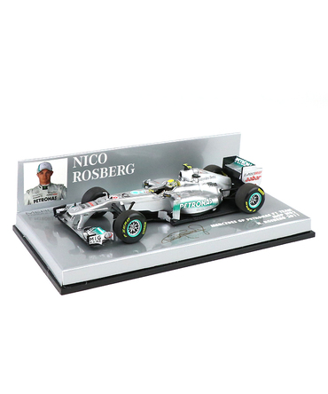 【海外並行品】ミニチャンプス 1/43スケール　メルセデス GP ペトロナス F１チーム W02　ニコ・ロズベルグ　2011年