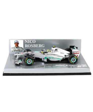 【海外並行品】ミニチャンプス 1/43スケール　メルセデス GP ペトロナス F１チーム W02　ニコ・ロズベルグ　2011年