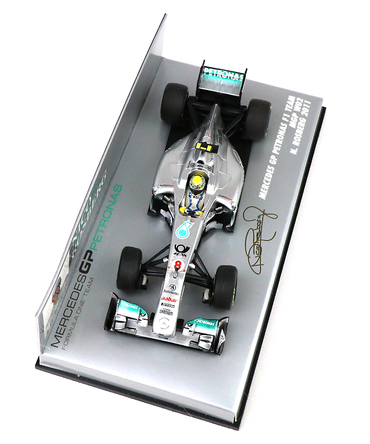 【海外並行品】ミニチャンプス 1/43スケール　メルセデス GP ペトロナス F１チーム W02　ニコ・ロズベルグ　2011年