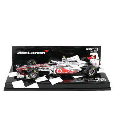 【海外並行品】ミニチャンプス 1/43スケール ボーダフォン マクラーレン メルセデス MP4-26 ジェンソン・バトン　2011年