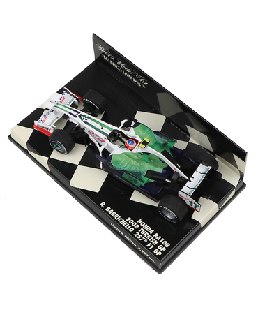 【海外並行品】ミニチャンプス 1/43スケール ホンダ RA108 ルーベンス・バリチェロ 2008年トルコGP F１参戦257戦 記念