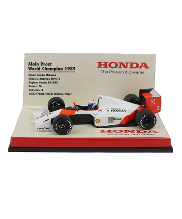 【海外並行品】HONDA(ヨーロッパ限定）別注 ミニチャンプス 1/43スケール  マクラーレン ホンダ MP4/5 アラン・プロスト 1989年
