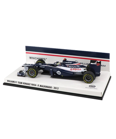 【海外並行品】ミニチャンプス 1/43スケール ウィリアムズ F１チーム ルノー FW34 パストール・マルドナド 2012年