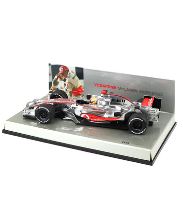 【海外並行品】マクラーレンチーム別注 ミニチャンプス 1/43スケール  ボーダフォン マクラーレン メルセデス 2008年 ショーカー ルイス・ハミルトン