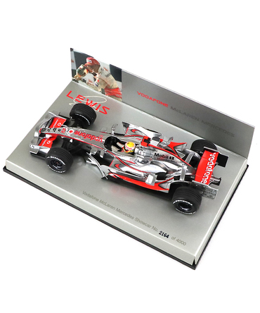 【海外並行品】マクラーレンチーム別注 ミニチャンプス 1/43スケール  ボーダフォン マクラーレン メルセデス 2008年 ショーカー ルイス・ハミルトン