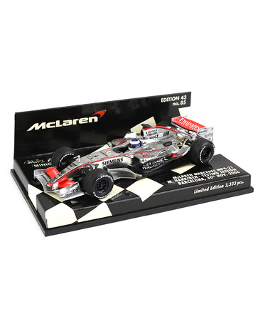 【海外並行品】ミニチャンプス 1/43スケール マクラーレン メルセデス MP4-21 ミカ・ハッキネン 2006年バルセロナ テスト