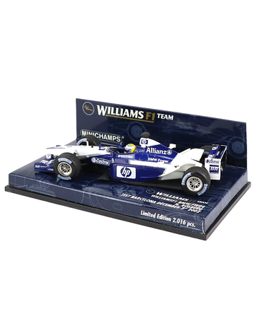 【海外並行品】ミニチャンプス 1/43スケール ウィリアムズ FW24 ニコ・ロズベルグ 2002年バルセロナ テスト