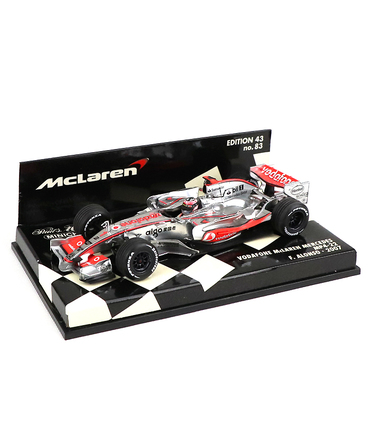 【海外並行品】ミニチャンプス 1/43スケール ボーダフォン マクラーレン メルセデス MP4-22 フェルナンド・アロンソ 2007年