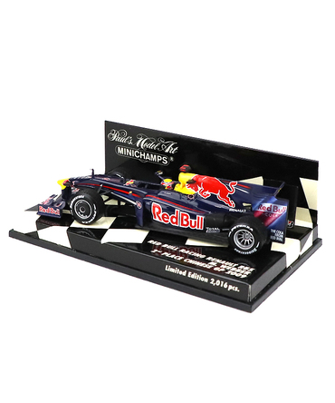 【海外並行品】ミニチャンプス 1/43スケール レッドブル レーシング ルノー RB5 マーク・ウェバー 2009年中国GP 2位表彰台 /ARB