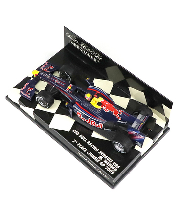 【海外並行品】ミニチャンプス 1/43スケール レッドブル レーシング ルノー RB5 マーク・ウェバー 2009年中国GP 2位表彰台 /ARB