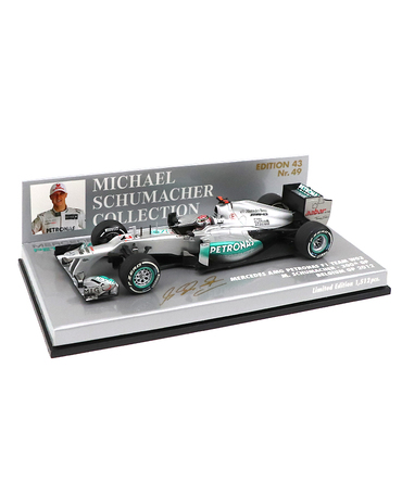 【海外並行品】ミニチャンプス 1/43スケール メルセデス AMG ペトロナス F１ チーム W03 ミハエル・シューマッハー 300thGP 2012年 ベルギーGP #49