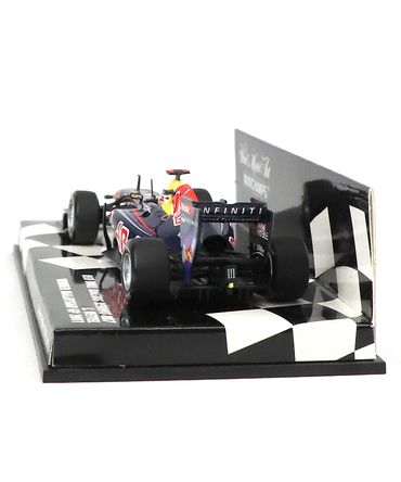 【海外並行品】ミニチャンプス 1/43スケール レッドブル レーシング ルノー RB7 セバスチャン・ベッテル 2011年マレーシアGP優勝