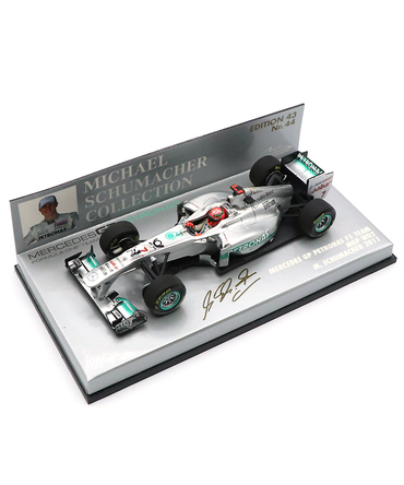 【海外並行品】ミニチャンプス 1/43スケール メルセデスGP ペトロナス F1 チーム MGP W02 ミハエル・シューマッハー 2011年 #44