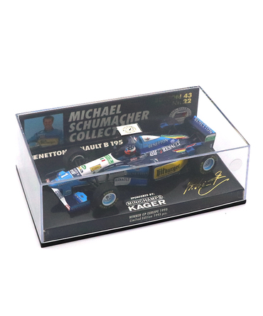 【海外並行品】ミニチャンプス 1/43スケール ベネトン ルノー B195 ミハエル・シューマッハー 1995年 ヨーロッパGP 優勝 No.22