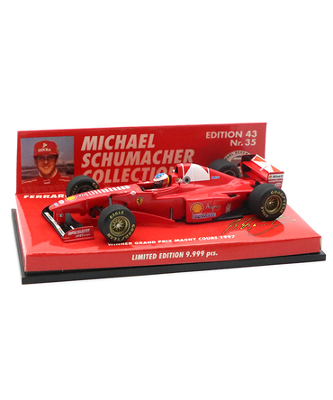 【海外並行品】ミニチャンプス 1/43スケール フェラーリ F310B ミハエル・シューマッハー 1997年 マニクールGP 優勝 No.35 サイドカメラ