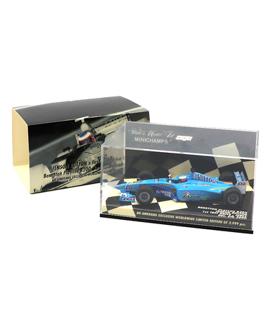 【海外並行品】ミニチャンプス 1/43スケール ベネトン B200 ジェンソン・バトン 2000年 1st テスト ドライブ ヘレス