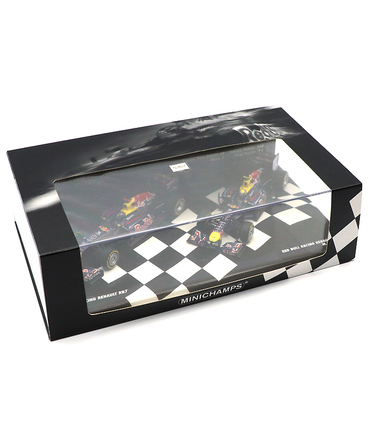 【海外並行品】ミニチャンプス 1/43スケール レッドブル レーシング ルノー RB7 セバスチャン・ベッテル ＆ マーク・ウェバー 2011年コンストラクターズチャンピオン 2台セット
