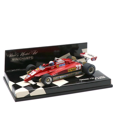 【海外並行品】ミニチャンプス 1/43スケール フェラーリ 126 C2 ディディエ・ピローニ 1982年