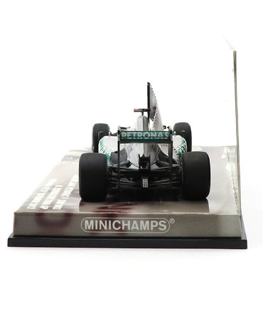 【海外並行品】シューマッハー別注 ミニチャンプス 1/43スケール メルセデス AMG ペトロナス W03 ミハエル・シューマッハー F1引退記念 2012年 ブラジルGP