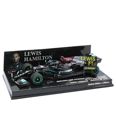 ミニチャンプス 1/43スケール メルセデス AMG ペトロナス F1 W12 E パフォーマンス ルイス・ハミルトン 2021年 ロシアGP 優勝 通算100勝目