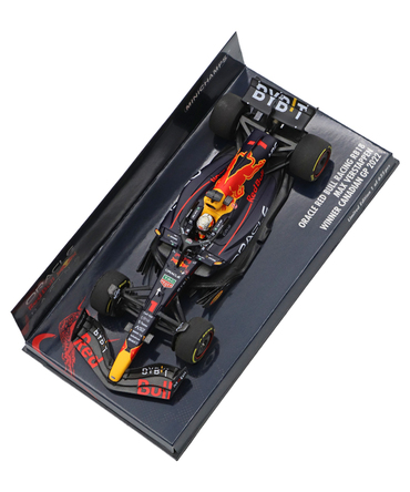 ミニチャンプス 1/43スケール オラクル レッドブル レーシング RB18 マックス・フェルスタッペン 2022年 カナダGP 優勝/ARB/msa