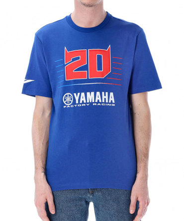 【50%オフセール】ファビオ・クアルタラロ #20 ヤマハデュアル Tシャツ ブルー 2023