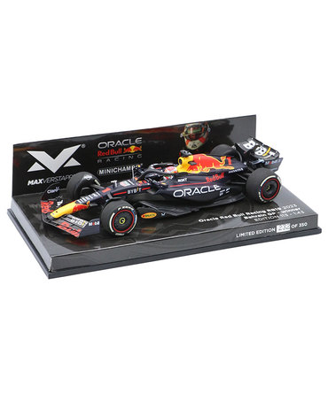 フェルスタッペン別注 ミニチャンプス 1/43スケール オラクル レッドブル レーシング ホンダ RB19 マックス・フェルスタッペン 2023年 バーレーンGP 優勝 /ARB/23f1m/msa