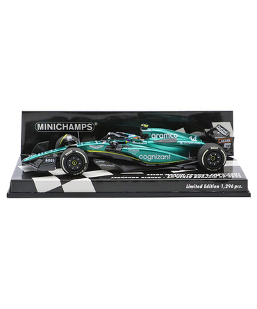 ミニチャンプス 1/43スケール アストンマーチン アラムコ コグ二ザント F1 チーム AMR23 フェルナンド・アロンソ 2023年 バーレーンGP 3位入賞 /23f1m/msa