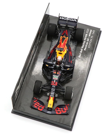 フェルスタッペン別注 ミニチャンプス 1/43スケール レッドブル レーシング ホンダ RB16B マックス・フェルスタッペン 2021年 メキシコGP 優勝 /ARB/msa