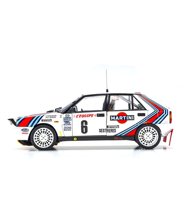 【30%オフセール】京商 1/18スケール ランチア デルタ HF 4WD No.6 チームランチア マルティニ 1987年 モンテカルロ ラリー /msl