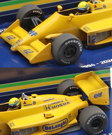 ミニチャンプス 1/43スケール ロータス ホンダ 99T アイルトン･セナ 1987年 モナコGP初優勝 ウェザリング仕様 /msl