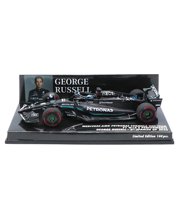 ミニチャンプス 1/43スケール メルセデス AMG ペトロナス F1 W14 E パフォーマンス ジョージ・ラッセル 2023年 スペインGP 3位入賞 /23f1m/msl