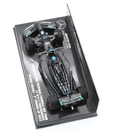 ミニチャンプス 1/43スケール メルセデス AMG ペトロナス F1 W14 E パフォーマンス ジョージ・ラッセル 2023年 スペインGP 3位入賞 /23f1m/msl