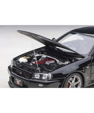 オートアート 1/18スケール 日産 スカイライン GT-R （R34） Vスペック II （ブラックパール）/msl