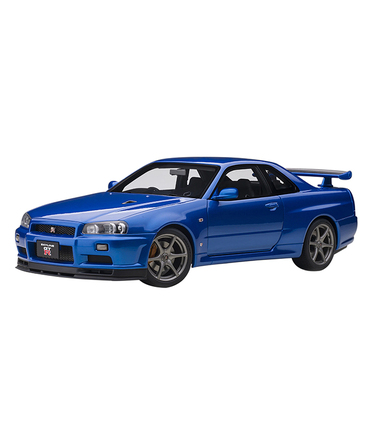 オートアート 1/18スケール 日産 スカイライン GT-R （R34） Vスペック II （ベイサイドブルー）/msl