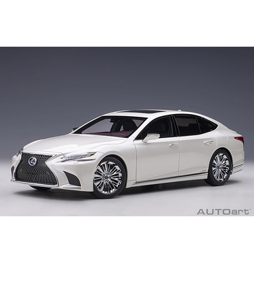オートアート 1/18スケール レクサス LS500h （メタリック・ホワイト）/msl