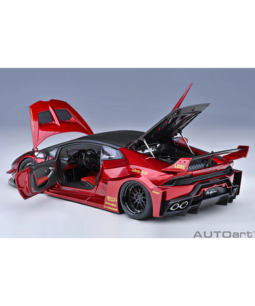 オートアート 1/18スケール リバティーウォーク LB‐シルエット ワークス ランボルギーニ ウラカン GT （ハイパー・レッド）/msl