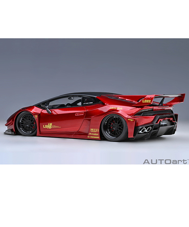 オートアート 1/18スケール リバティーウォーク LB‐シルエット ワークス ランボルギーニ ウラカン GT （ハイパー・レッド）/msl